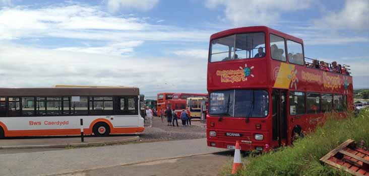 Cardiff Leyland Lynx 2 267 & Newport Scania Alexander City Sightseeing 41